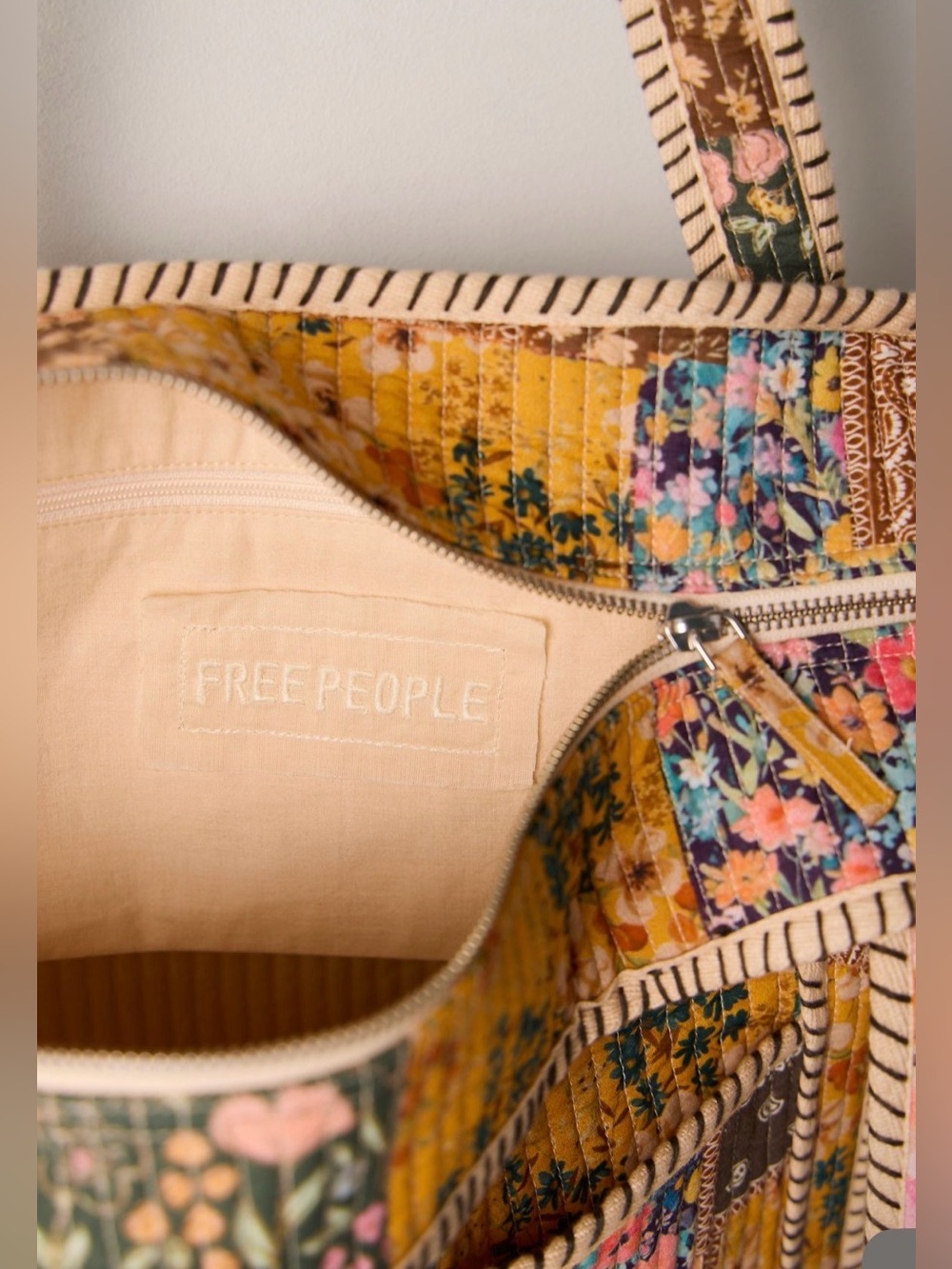 Free People Distorted Quilt tote bag - Picture 10 of 14
